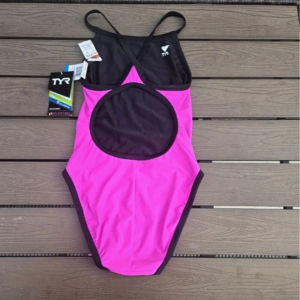 TYR Swimsuit Women's Hydra Span Reversible Diamondfit Bundle Of 2 Size 30 New